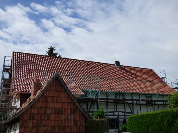 Dacheindeckung und Giebelbedeckung